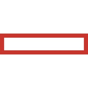 Obrázek Magnetický informační rámeček LEAN A4/A3 - 317 x 75 mm / červená / 10 ks