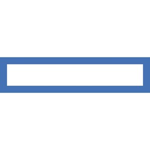 Obrázek Magnetický informační rámeček LEAN A4/A3 - 317 x 75 mm / modrá / 10 ks