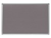 Obrázek Tabule filcová v hliníkovém rámu ARTA - 60 x 90 cm / šedá