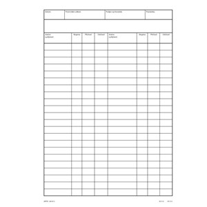 Obrázek Docházkový sešit pro žáky A4 / 250 stran