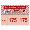 Obrázek Šatnové bloky Baloušek 135 x 47 mm / 1-200 / 8 odstínů barev / ET295