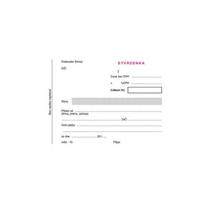 Obrázek MSK 7400075 Stvrzenka číslovaná NCR A6