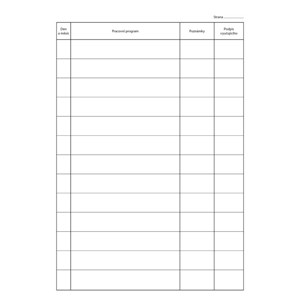 Obrázek Záznamy o práci v nepovinném předmětu,zájmovém útvar dvoulist / A4