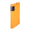 Obrázek Box na spisy A4 s gumou průsvitný Opaline - hřbet 3 cm / oranžová