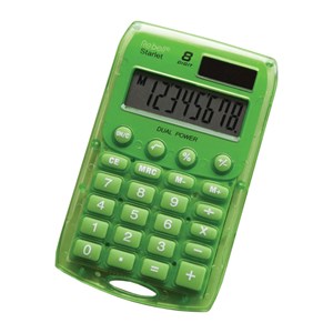 Obrázek Kalkulačka Rebell Starlet 8 kapesní displej 8 míst / zelená