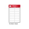 Obrázek Tabelační etikety s vodící drážkou - 100 x 36,1 mm dvouřadé 400 etiket / 25 skladů