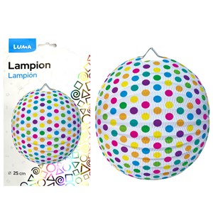 Obrázek Lampion kulatý 25 cm - puntík