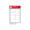 Obrázek Print etikety A4 pro laserový tisk - 105 x 74 mm (8 etiket / arch ) / lesklé