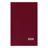 Obrázek Diář kapesní PVC - čtrnáctidenní / bordó