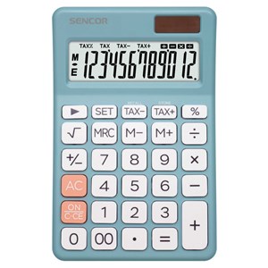 Obrázek kalkulačka Sencor SEC 381 TAX - 12 míst / modrá