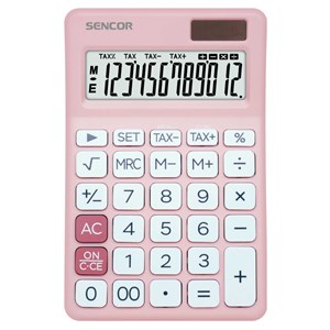 Obrázek kalkulačka Sencor SEC 381 TAX - 12 míst / růžová