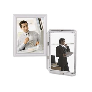 Obrázek Reklamní kliprám A2 - ostré rohy / stříbrná
