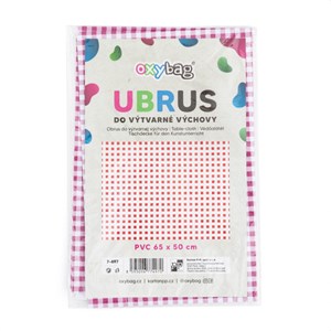 Obrázek Ubrus PVC - červené káro / 65 x 50 cm