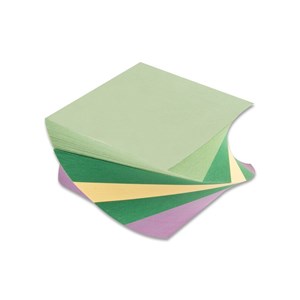 Obrázek Záznamní kostka barevná - 9 cm x 9 cm x 5 cm / mix lepená točená vazba