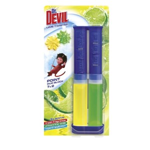Obrázek Dr.Devil WC Point Duo Block 65ml - Lime twister