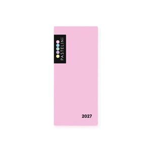 Obrázek Diář kapesní PVC PASTELiNI - měsíční / růžová