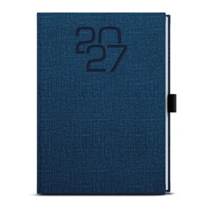 Obrázek Diář FABRIC - A5 / týdenní / modrá