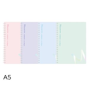 Obrázek Blok Deli Macaron spirála - A5 / linka / mix barev