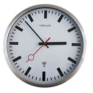 Obrázek Nástěnné hodiny Unilux Station - stříbrná